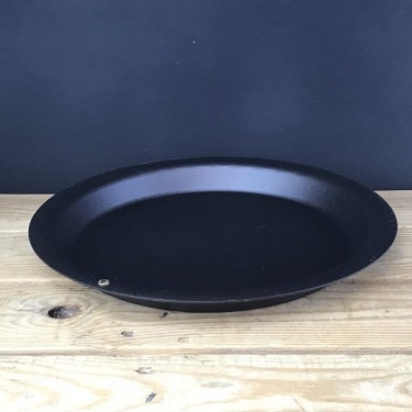 12" Spun Iron Pie Dish