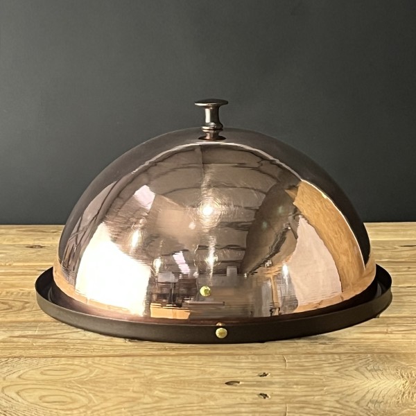 Copper Baking Cloche, a cooking bell & Spun Iron 12 inch (31cm) baking tray
