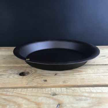 10" Spun Iron Pie Dish