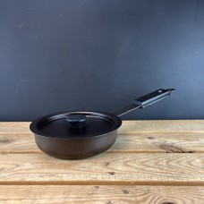 Ebonised Black 7" (18cm) Spun Iron Chef's Sauté pan