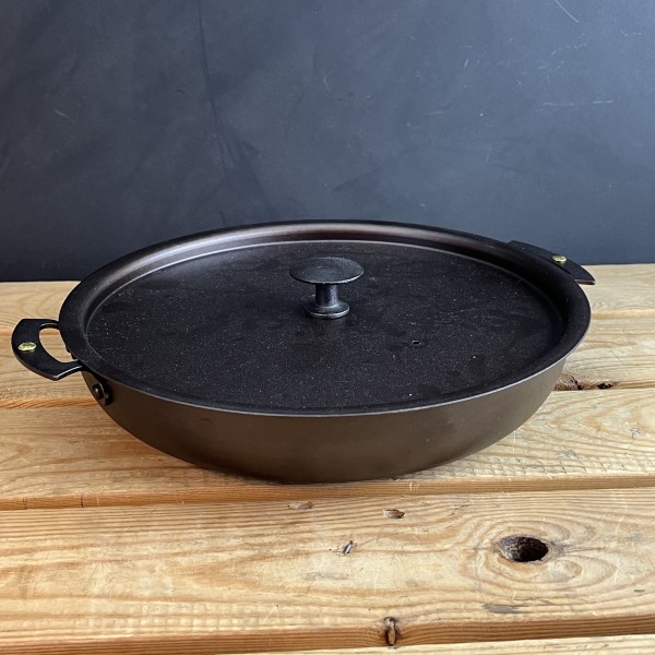 11" (28cm) Chef's Prospector Casserole; spun iron, double handled, oven safe