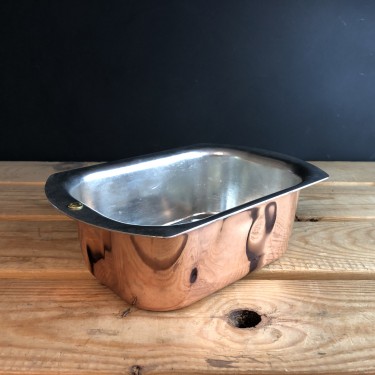 Shropshire made tin lined copper loaf tin 