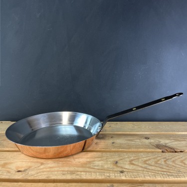 Copper 10" (26cm) spun frying pan