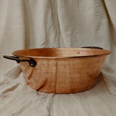 Copper jam kettle, a preserving pan