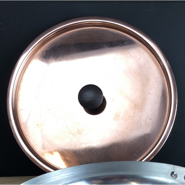 Copper 11" (28cm) spun chef's pan lid