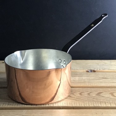 Copper 6" (15cm) spun milk pan 