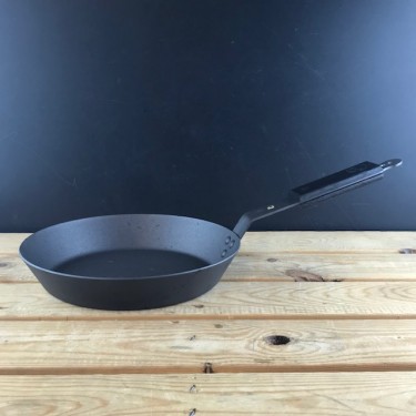 Ebonised Black 10’’ (26cm) Spun Iron Frying Pan