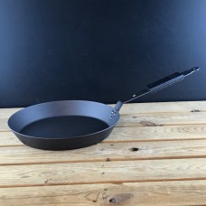 Ebonised Black 12" (30cm) Spun Iron Frying Pan