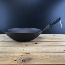 Ebonised Black 13" (33cm) Spun Iron Wok