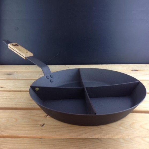 Pan divider to convert a 12 inch pan into a Breakfast pan