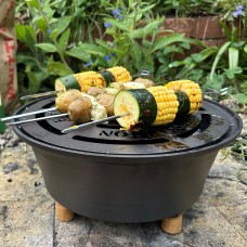 Spun Iron Outdoor Hob with grid