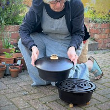 Spun Iron Outdoor Hob and Slow Cooker