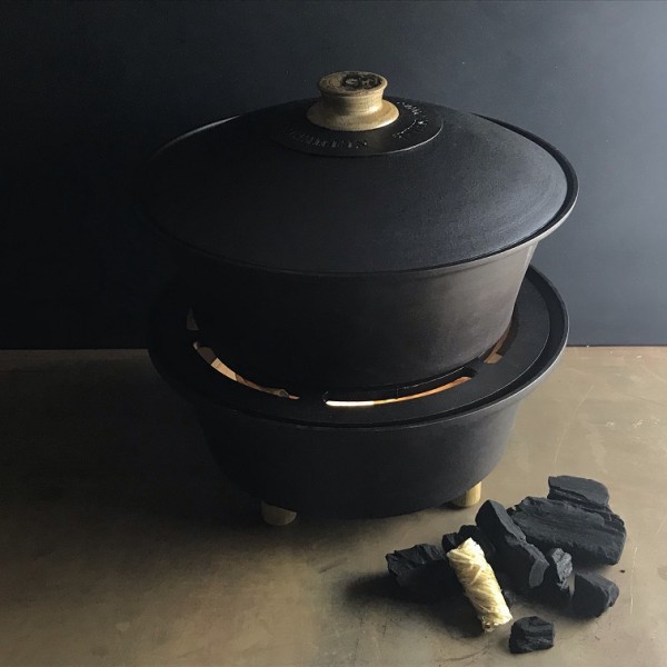 Spun Iron Outdoor Hob and Slow Cooker