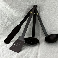 Black Iron Utensil Set