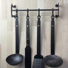 Black Iron Utensil Rail OPTION