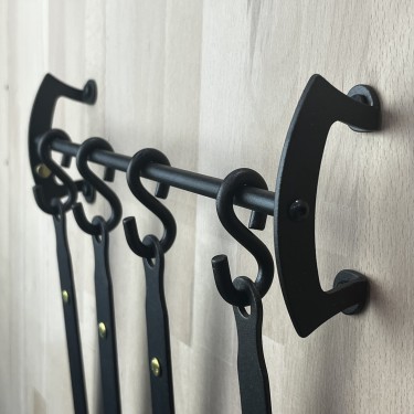 Black Iron Utensil Rail Black Iron Utensil Rail