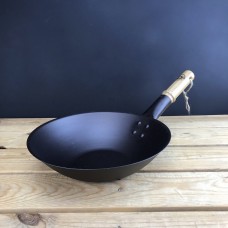 11" (28cm) Spun iron small wok