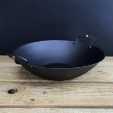 11" (28cm) Spun iron prospector wok