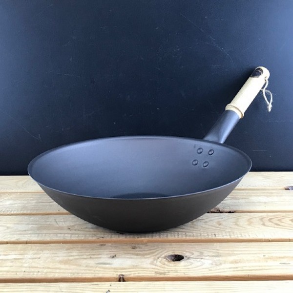 13" (33cm) Spun Iron Wok