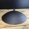 13" (33cm) Spun iron oven safe wok lid. The lid is pre-seasoned with flax oil for a natural non-stick finish