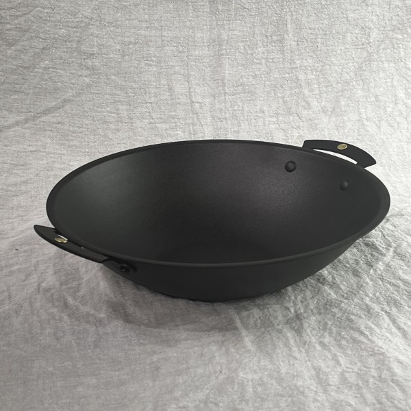 11" (28cm) Spun iron prospector wok